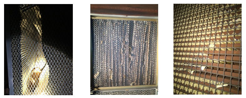 大風量導致的濾紙被隔板撕裂