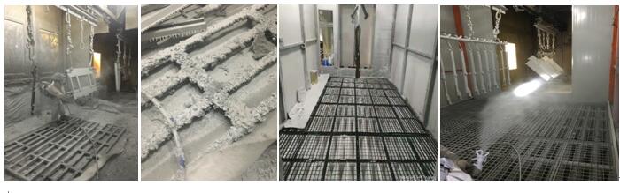 噴漆房水性油漆漆霧去除現(xiàn)場(chǎng)