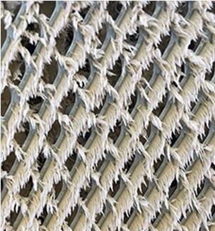 被漆霧污染的高溫過濾器